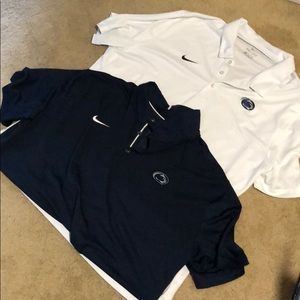 TWO NIKE PSU polos